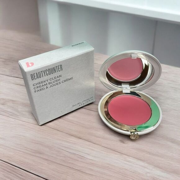 NEW Beautycounter Cheeky Clean Cream Blush ROSEBUD 0.15oz Makeup LOT OF 2 USA - Picture 2 of 7